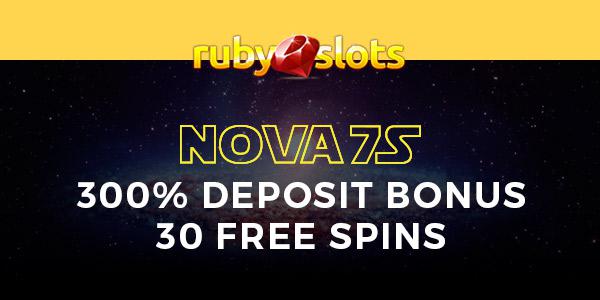 Ruby Slots Nova7s Triple Rush Casino promotional banner